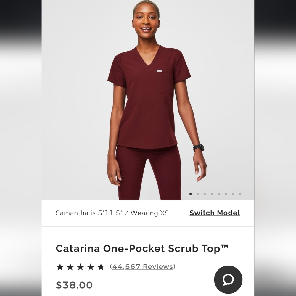 Figs scrub top